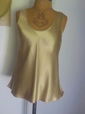 Gold Sleeveless Top